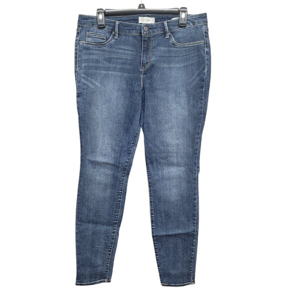 Jessica Simpson Jeans Women's Size 32 Kiss Me Super Skinny Mid‎ Rise Medium Wash - Picture 1 of 15